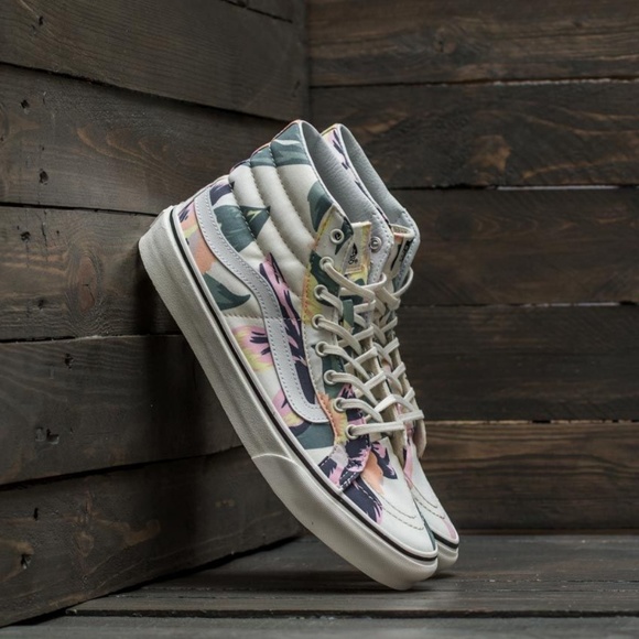 tropical high top vans